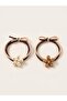 Cute Flower Figured Hair Ties Set - 2-Piece Brown Tones - 3