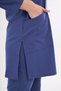 Tesettür Single Top Storm Blue Lycra Women's Nurse and Doctor Uniform Scrubs - 3