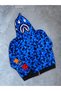 Papçi Camouflage Shark Hooded Zipper Pocket Unisex Sweatshirt (Trend Cardigan) - 3
