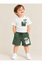 Baby Boy Double Pocket Short Sleeve Shorts Set