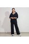 Plus Size Soft Textured Track Suit