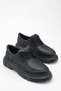 Jy-T13X Kratos Lace-Up Leather Men's Casual Sports Classic Shoes Cst - Black - 4