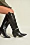 Z922835109 Black Thick Heeled Women's Boots - 2