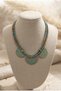 Handmade Metal Fan-Shaped Apparatus Special Design Necklace - 3