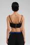 Women's Crop Bustier with Handcrafted Detail on the Front and Strap Design - 2