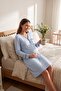 Mireya front buttoned nursing friendly maternity and postpartum nightgown - 2
