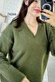 V-Neck Knitwear Blouse 7K044 - 2