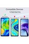 واقي شاشة لهاتف Redmi Note 9 مقاس 6.53 بوصة، عبوة من قطعتين من الزجاج المقسى بصلابة 9H، مع قطعة واحدة من غطاء الكاميرا - 2