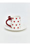 Heart Patterned Coffee Cup Set - 2