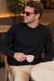 Cotton Basic Thin Men's Knitwear Sweater
