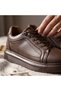 Men's Leather Classic Sports Casual Poly Orthopedic Sole Shoes - 6