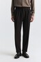 Tapered Fit Double Pleated Trousers