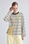 Comfortable fit crew neck sweatshirt - yellow