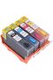 Compatible for HP 655 655 XL Ink Cartridges Is Compatible with HP Deskjet 4615 4625 CZ284C 6525 CZ275C 3525 CZ282C 5525 Printers (655 4-Pack)