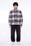 Men's Plaid Long Sleeve Oversize Shirt Garden - 4
