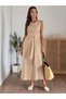 Rochie maxi , bej - 3
