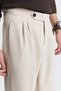 Tapered Fit Double Pleated Trousers - 4