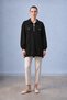 Women's Tunic with Zipper Detail and Flap Pocket Black 10783 - 2
