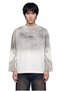 Men's Shawl Pattern Printed Oversize Long Sleeve T-Shirt Ecru