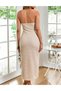 Rochie midi , bej - 2