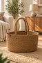 Lavin Wicker Decorative Rope Basket – Multi-Purpose Organizer Basket with Handles and Woven Design - 4