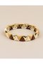 Spicca Triangle Sectioned Porcelain Coated Elastic Bracelet