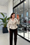 Stone Belted Leather Jacket - 8162