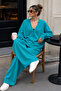 Women's Knitwear Buttoned Double Set - 3
