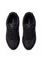 Men's Genuine Leather Suede Detailed Logo Black Sneaker - 3