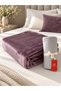 Double Size Super Soft Blanket Bedspread Set 200X220 cm – 160X200 cm Elastic Fitted Sheet and 2 Pillowcases 4 Pieces - 3