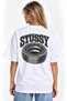 Unisex Women's Men's Stussy New Season Back Elastic Patterned Design Printed Oversize Thick Fabric Relaxed Cut T-Shirt - 2