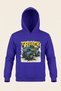 Boy's Sweatshirt with Hood, Printed, 2 Thread Fleece, 100% Cotton - 4