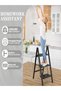 HighQuality 3Step Folding Step Stool for Adults NonSlip Wide Pedals 150kg Load Capacity Versatile and Safe Home Solution - 6