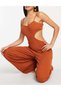 Long jumpsuit, red - 4