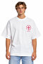 Unisex Women's Men's Forever World Pink Patterned Design Printed Oversized Thick Fabric Relaxed Fit T-Shirt - 3