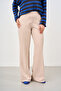 Women's Spanish Style Half Elastic Pants Cream - 3