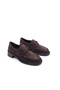 Genuine Suede Leather 4 cm Heeled Women's Lace-Up Loafer Shoes