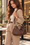 Women's Gold Ring Handle Soft Hobo Shoulder Bag Cty-Lbn-1344 - 2