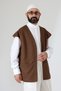 Haydari Derviş Vest Lined, Seasonal and Comfortable Fit - Brown - 6