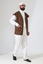 Haydari Derviş Vest Lined, Seasonal and Comfortable Fit - Brown - 2