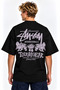 Unisex Women's Men's Stussy Lion New Patterned Design Printed Oversized Thick Fabric Relaxed Fit T-Shirt