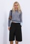 Pileli kumaş bermuda şort, tailored fit - 4