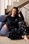 Premium Soft Waffle Women's Pajama Set – Soft Textured Warm Winter Long Sleeve Pajamas