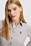 Women's Gray Long Sleeve Basic Shirt 50324791-Vr024 - 2