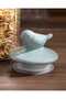 Adenya Basket Bird Jar Cylinder - Mint Green - 1300 ml - 3