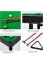 Mini Pool Table Game, Billiards Table Pool Table Set with 11 Balls 2 Cues and 1 Triangle, Portable Games Table Indoor Outdoor Game, Household Funny Pool Toy - 4