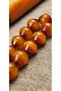 12-Year-Old Drop Resin Apricot Resin Shaved Amber Prayer Beads – Naturally Patinated – Mahir – 14.50 X 15 mm - 3