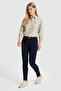 Women's Light Khaki Long Sleeve Basic Shirt 50324791-Vr183 - 4