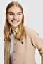 Women's Camel Long Sleeve Basic Shirt 50324791-Vr015 - 2