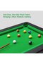 Mini Pool Table Game, Billiards Table Pool Table Set with 11 Balls 2 Cues and 1 Triangle, Portable Games Table Indoor Outdoor Game, Household Funny Pool Toy - 3